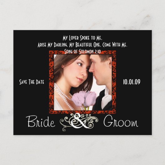 Sparen de Datum met Uw Foto Aankondigingskaart (Voorkant)