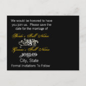 Sparen de Datum met Uw Foto Aankondigingskaart (Achterkant)