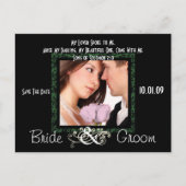 Sparen de Datum met Uw Foto Aankondigingskaart (Voorkant)