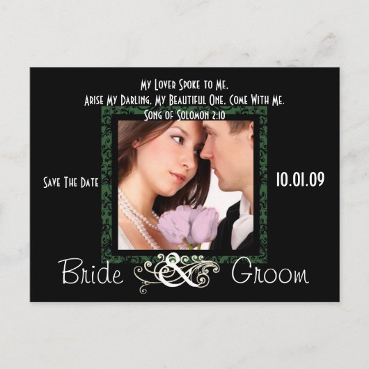 Sparen de Datum met Uw Foto Aankondigingskaart (Voorkant)