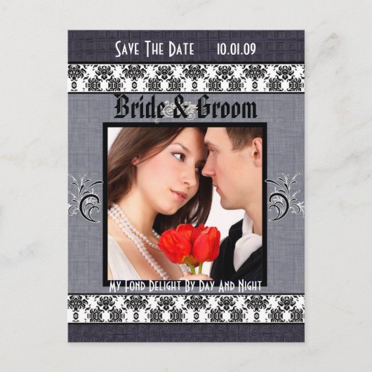 Sparen de Datum met Uw Foto Aankondigingskaart (Voorkant)