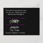 Sparen de Datum met Uw Foto Aankondigingskaart (Achterkant)