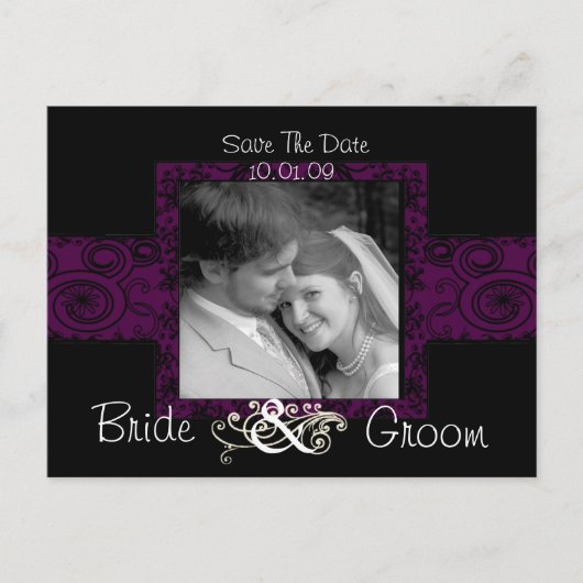 Sparen de Datum met Uw Foto Aankondigingskaart (Voorkant)