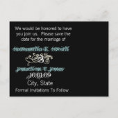 Sparen de Datum met Uw Foto Aankondigingskaart (Achterkant)