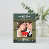 Sparen de Datum met Uw Foto Aankondigingskaart (Staand voorkant)