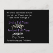 Sparen de Datum met Uw Foto Aankondigingskaart (Achterkant)