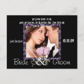 Sparen de Datum met Uw Foto Aankondigingskaart (Voorkant)