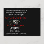 Sparen de Datum met Uw Foto Aankondigingskaart (Achterkant)