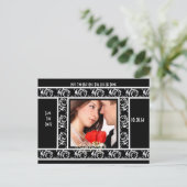 Sparen de Datum met Uw Foto Aankondigingskaart (Staand voorkant)