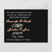 Sparen de Datum met Uw Foto Aankondigingskaart (Achterkant)