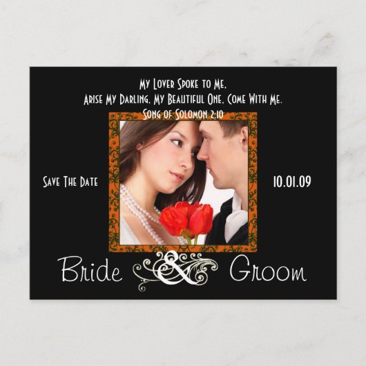 Sparen de Datum met Uw Foto Aankondigingskaart (Voorkant)