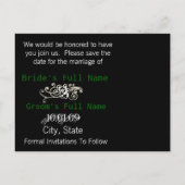 Sparen de Datum met Uw Foto Aankondigingskaart (Achterkant)