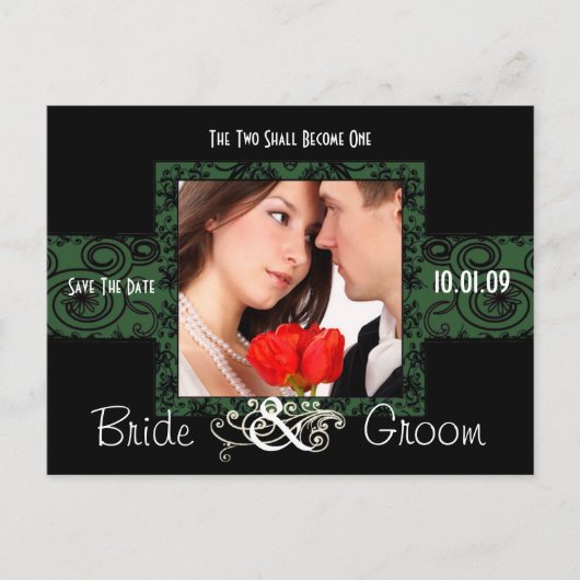 Sparen de Datum met Uw Foto Aankondigingskaart (Voorkant)