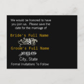 Sparen de Datum met Uw Foto Aankondigingskaart (Achterkant)