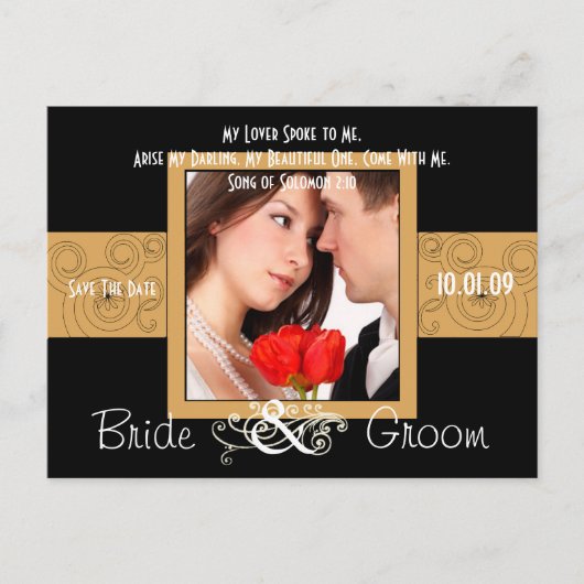 Sparen de Datum met Uw Foto Aankondigingskaart (Voorkant)