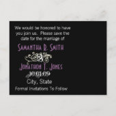 Sparen de Datum met Uw Foto Aankondigingskaart (Achterkant)