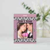 Sparen de Datum met Uw Foto Aankondigingskaart (Staand voorkant)