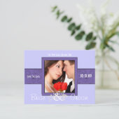 Sparen de Datum met Uw Foto Aankondigingskaart (Staand voorkant)