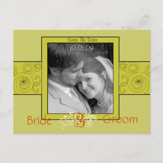Sparen de Datum met Uw Foto Aankondigingskaart (Voorkant)