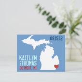 Sparen de Datum - - Michigan Save The Date (Staand voorkant)