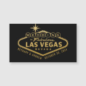 Sparen de Datum Mini Magnet voor Las Vegas Wedding (Voorkant)