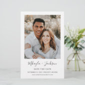 Sparen de Datum Modern Minimalistische Weddenschap (Staand voorkant)