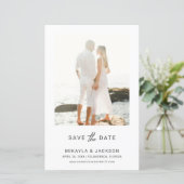 Sparen de Datum Modern Minimalistische Weddenschap (Staand voorkant)