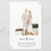 Sparen de Datum Modern Minimalistische Weddenschap (Voorkant / Achterkant)