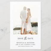 Sparen de Datum Modern Minimalistische Weddenschap (Voorkant)