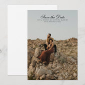 Sparen de Datum Modern Romantic Kaart van het Afbe (Voorkant / Achterkant)
