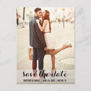 Sparen de Datum Modern Verloving Briefkaart LB