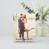 Sparen de Datum Modern Verloving Briefkaart LB (Staand voorkant)