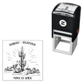 Sparen de Datum Modern Woestijns Aangepersonalisee Zelfinktende Stempel (In situ)