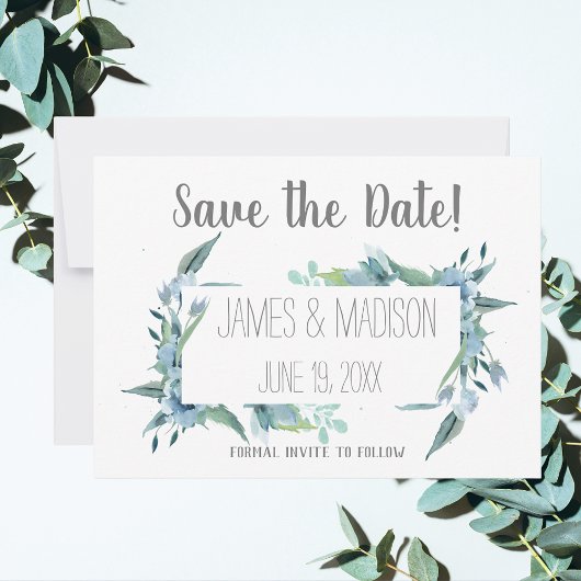 Sparen de Datum Moderne  Floral Lijst Save The Date