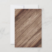 Sparen de Datum Mooie Rustige Rood Barrel Save The Date (Achterkant)