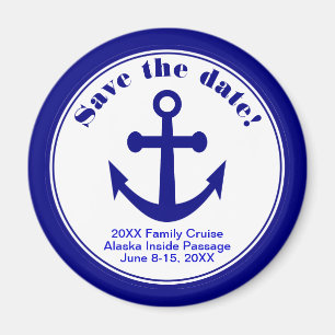 Sparen de Datum Nautical Cruise Beach bruiloft van Magneet