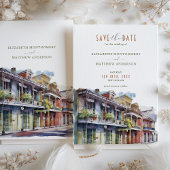 Sparen de Datum New Orleans City Frans Kwarter Kaart