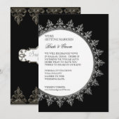 Sparen de Datum nodigt Klassieke Baroque Cirkel ui Kaart (Voorkant / Achterkant)