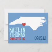 Sparen de Datum - - North Carolina Save The Date (Voorkant)