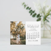 Sparen de Datum November 2023 Kalendermaand Briefkaart (Staand voorkant)