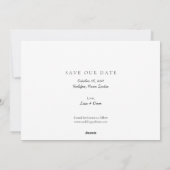 Sparen de Datum okt 2021 Maand Roze Hart van de Ka Feestdagenkaart (Achterkant)