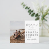 Sparen de Datum Oktober 2023 de Moderne Maand van Briefkaart (Staand voorkant)