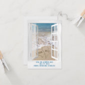 Sparen de Datum Open Beach Venster Kaart (Voorkant / Achterkant in situ)