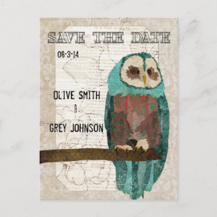 Sparen de Datum  Owl II Briefkaart