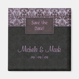Sparen de Datum Paarse Magnet van de Damask Magnet