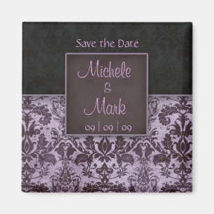 Sparen de Datum Paarse Magnet van de Damask Magnet