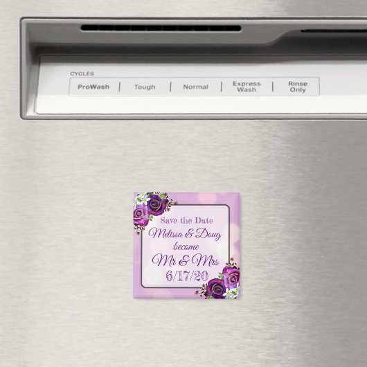 Sparen de Datum Paarse Wedde Magnet (Insitu (Vaatwasser))