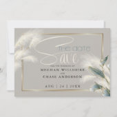 Sparen de Datum Pampas Grass Blauwgroen Anthurium (Voorkant)