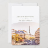 Sparen de Datum Parijs Frankrijk Bestemming Kaart (Achterkant)