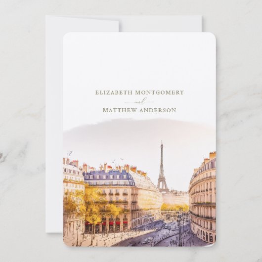 Sparen de Datum Parijs Frankrijk Bestemming Kaart (Achterkant)